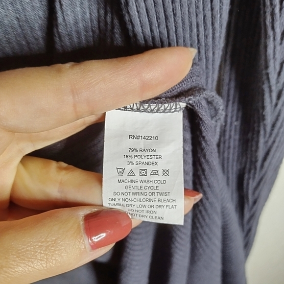 Mersea split sides long grey langenlook duster sz OS - Picture 6 of 7